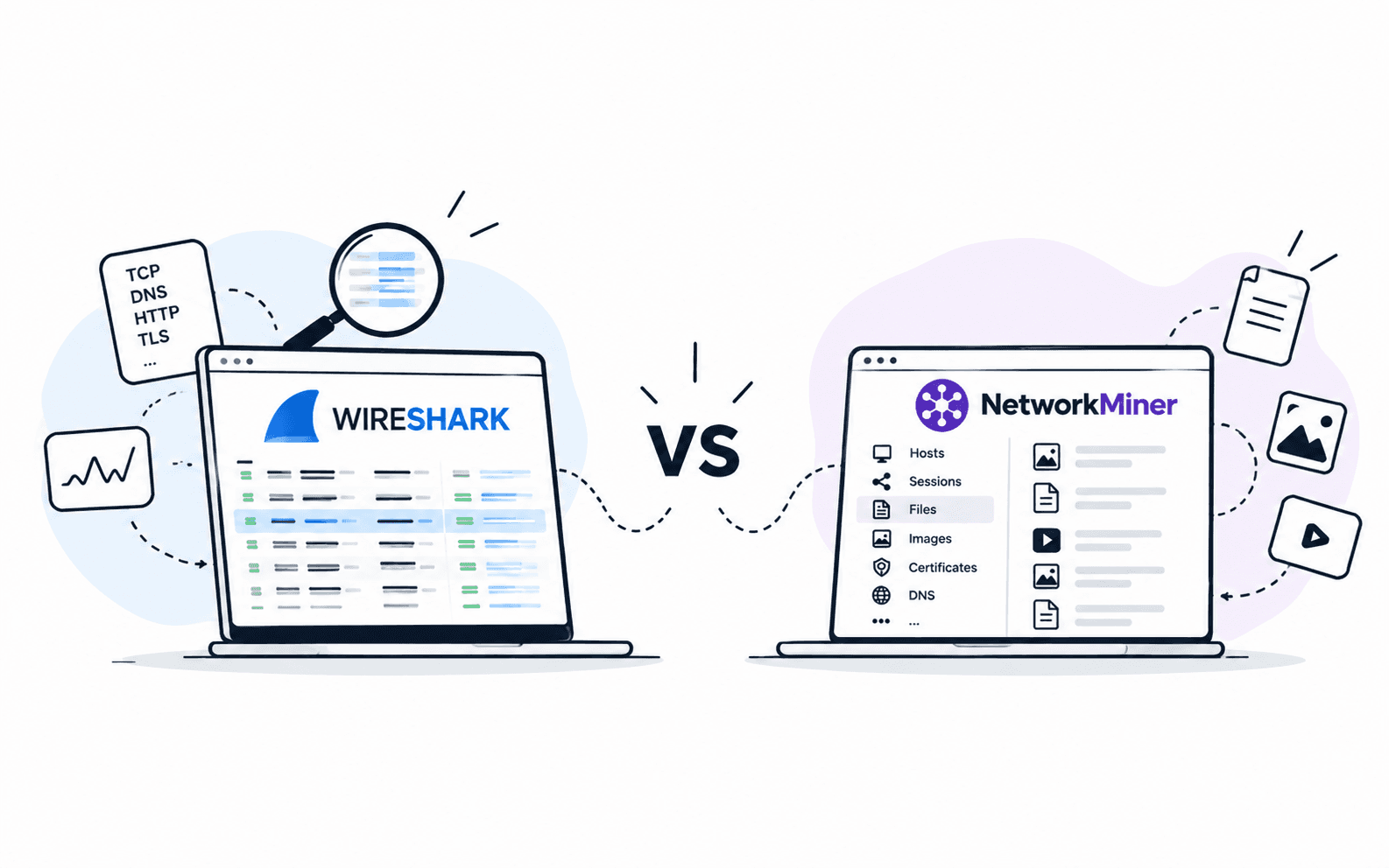 Wireshark vs networkminer